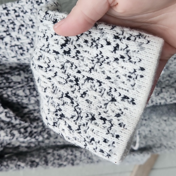 ATHLETA Cashmere Wool Alice Midnight  Black White Wrap Long Cardigan Sweater S - Picture 6 of 7